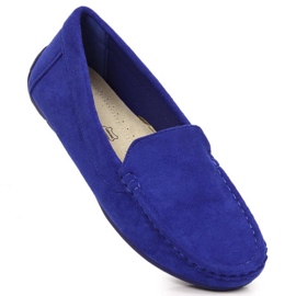 Vinceza shoes suede loafers W EVE259E blue 1