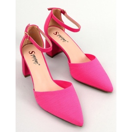 BM Heeled pumps with belt Rossi Fuchsia pink 2