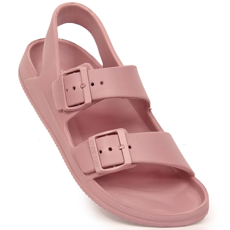 Women's foam sport sandals pink Big Star LL274744 1