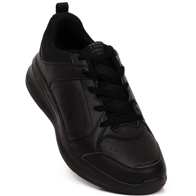 Black American Club 140/23 men's sports shoes made of ecological leather 1 Black American Club 140/23 men's sports shoes made of ecological leather 1