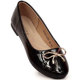 Girls' black lacquered ballerinas Vinceza OCA23-2257 1 Girls' black lacquered ballerinas Vinceza OCA23-2257 1