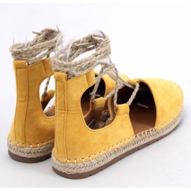 BM Espo Yellow ankle-tie espadrilles 1