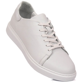 Men's leather sports shoes white T.Sokolski W22-472 1