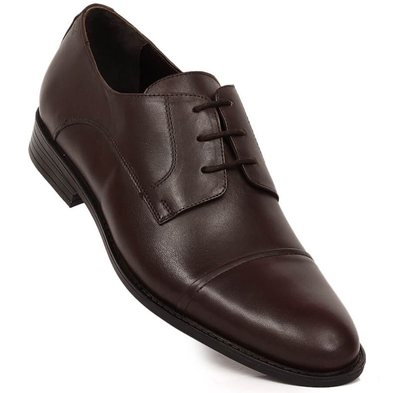 Brown leather men's dress shoes T.Sokolski 1718 1