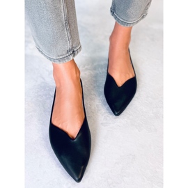 BM Ayanna Black cut-out ballerinas 1
