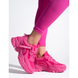 Seastar Women's pink Shelovet sneakers with a thick sole 1 Seastar Women's pink Shelovet sneakers with a thick sole 1