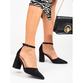 Women's Shelovet black suede pumps 1 Women's Shelovet black suede pumps 1