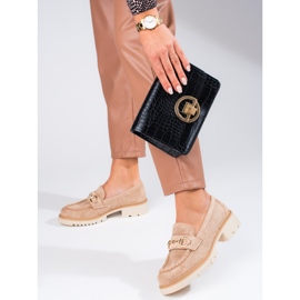 Seastar Openwork women's moccasins on the Shelovet beige platform 1