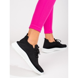 Shelovet black textile sports shoes 2 Shelovet black textile sports shoes 2