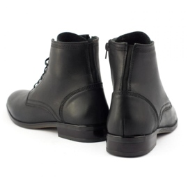 Olivier Men's leather Chelsea boots 287D Św black 2