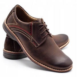 Olivier leather men's shoes 242 brown 1