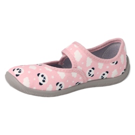 Befado children's shoes 955X021 white pink grey 1 Befado children's shoes 955X021 white pink grey 1
