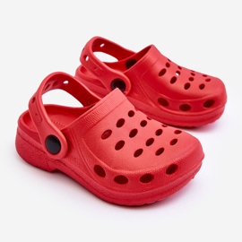 Red Lucas Kids Foam Slippers 1