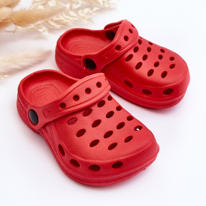 Red Lucas Kids Foam Slippers 2