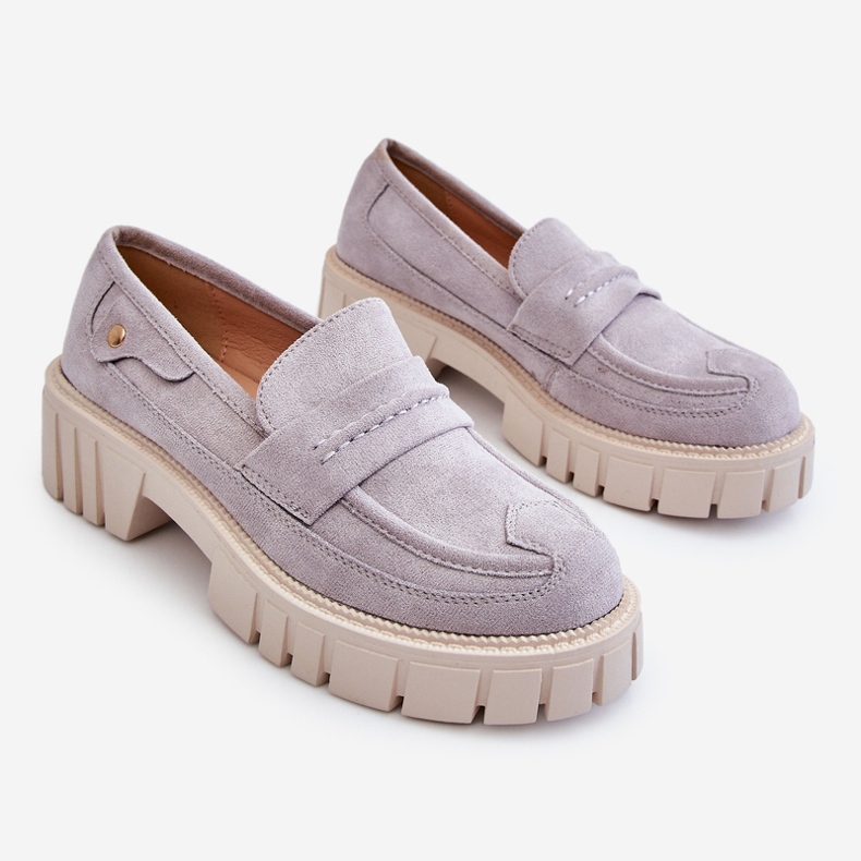 PS2 Women's Suede Slip-on Shoes Gray Fiorell grey 1