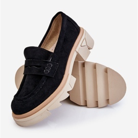 PM1 Women's Loafers Flat Heel Shoes Black Fletcher 1