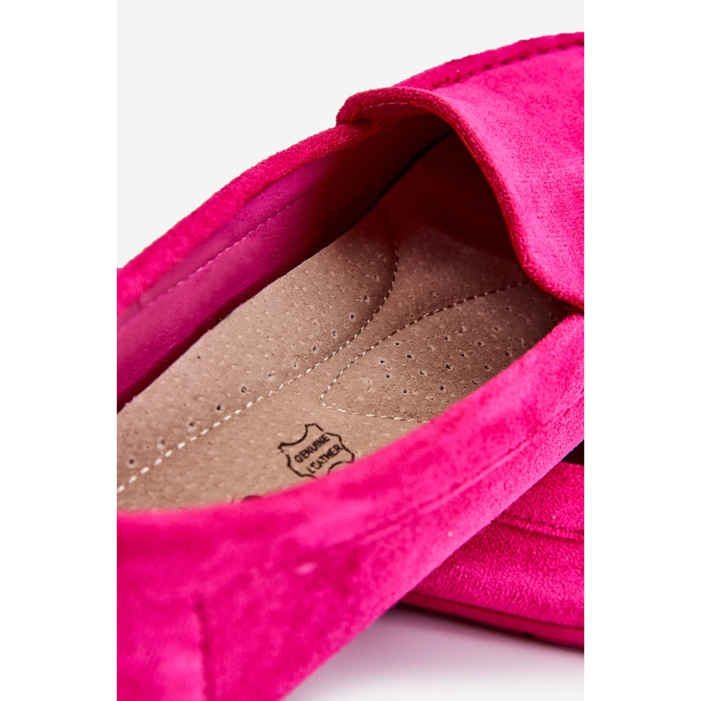 Women's Suede Loafers Fuchsia Morreno pink 2