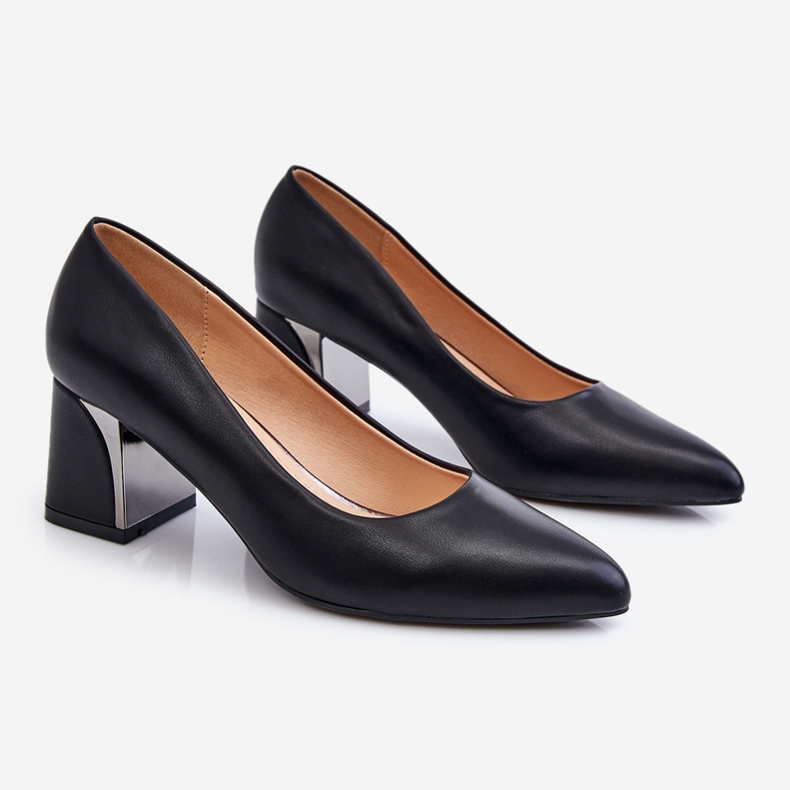 PS1 Elegant Pumps On A Heel Black Emma 1