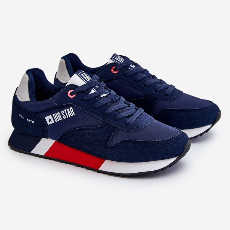 Memory Foam System Big Star Men's Sports Shoes LL174159 Navy Blue 1 Memory Foam System Big Star Men's Sports Shoes LL174159 Navy Blue 1