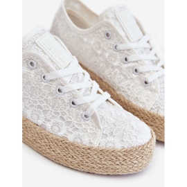 Women's Big Star Braided Platform Sneakers LL274199 White 1 Women's Big Star Braided Platform Sneakers LL274199 White 1