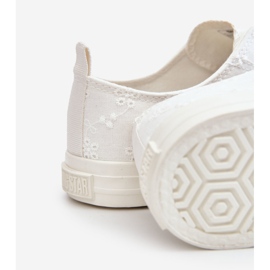Women's Big Star Embroidered Sneakers LL274223 White 1 Women's Big Star Embroidered Sneakers LL274223 White 1