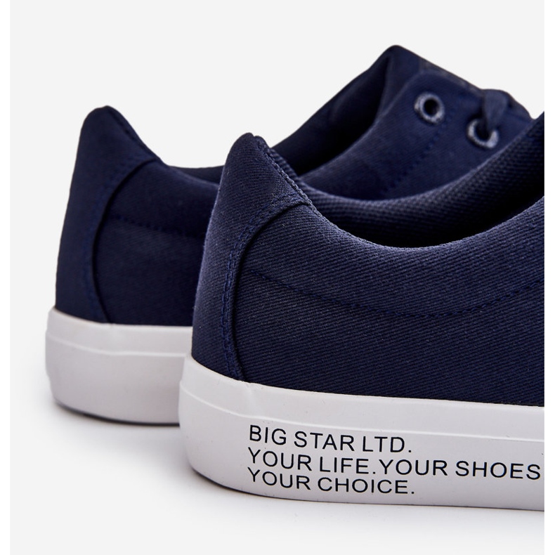 Men's Low Textile Sneakers Big Star LL174076 Navy Blue multicolored 2 Men's Low Textile Sneakers Big Star LL174076 Navy Blue multicolored 2