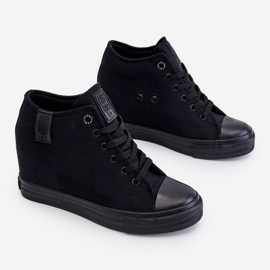 Hidden Wedge High Sneakers Big Star LL274034 Black 2