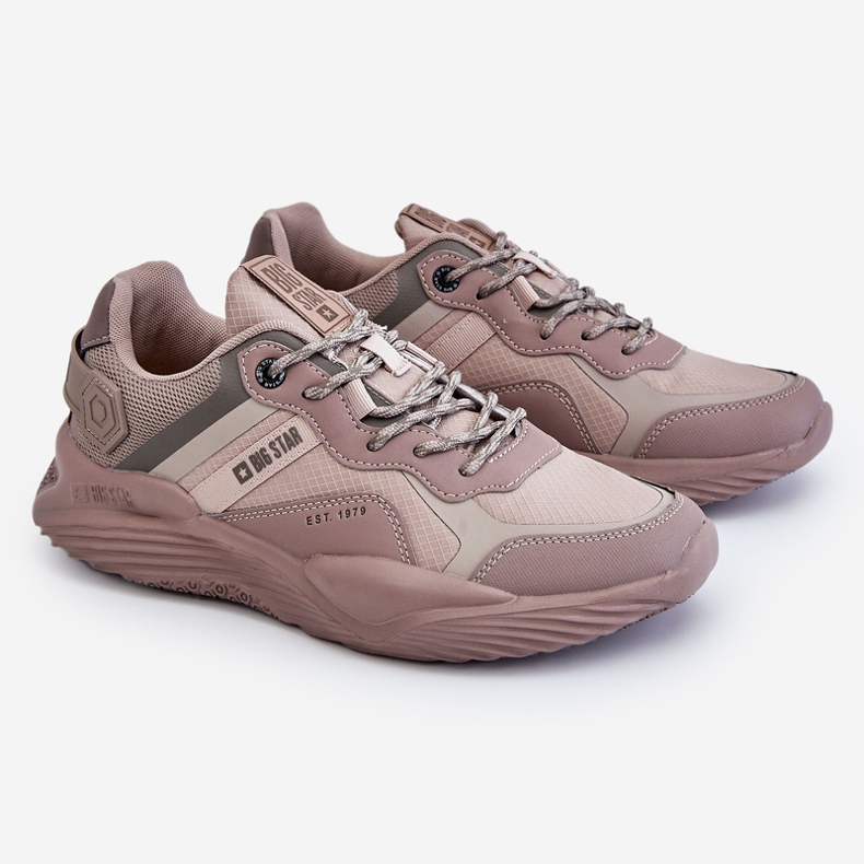 Men's Light Sneakers Memory Foam System Big Star LL174151 Beige 1