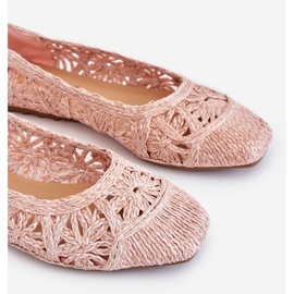 PS1 Openwork Fashionable Pink Thiago Ballerinas 1