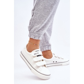 Classic Textile Velcro Sneakers Big Star LL274A203 White 2 Classic Textile Velcro Sneakers Big Star LL274A203 White 2