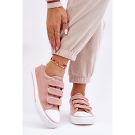 Classic Fabric Velcro Sneakers Big Star LL274A200 Pink 2