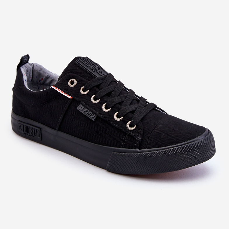 Low Men's Fabric Sneakers Big Star KK174002 Black 1