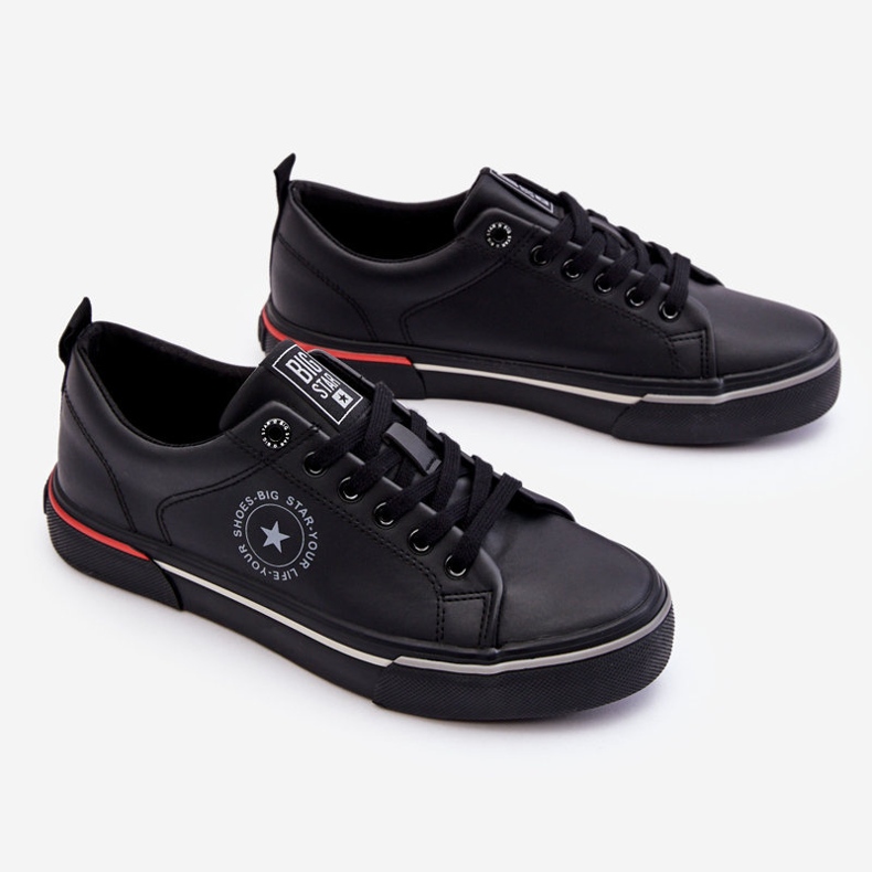 Men's Leather Sneakers Big Star LL174210 Black 2 Men's Leather Sneakers Big Star LL174210 Black 2