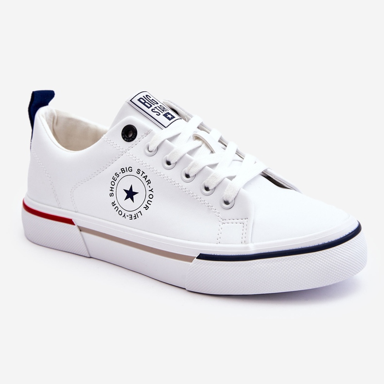 Men's Leather Sneakers Big Star LL174209 White 1 Men's Leather Sneakers Big Star LL174209 White 1