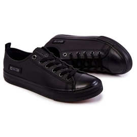 Men's Low Leather Sneakers Big Star KK174009 Black 2