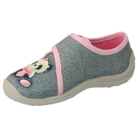 Befado children's shoes 660X050 pink grey 1 Befado children's shoes 660X050 pink grey 1