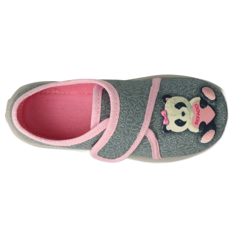 Befado children's shoes 660X050 pink grey 2 Befado children's shoes 660X050 pink grey 2