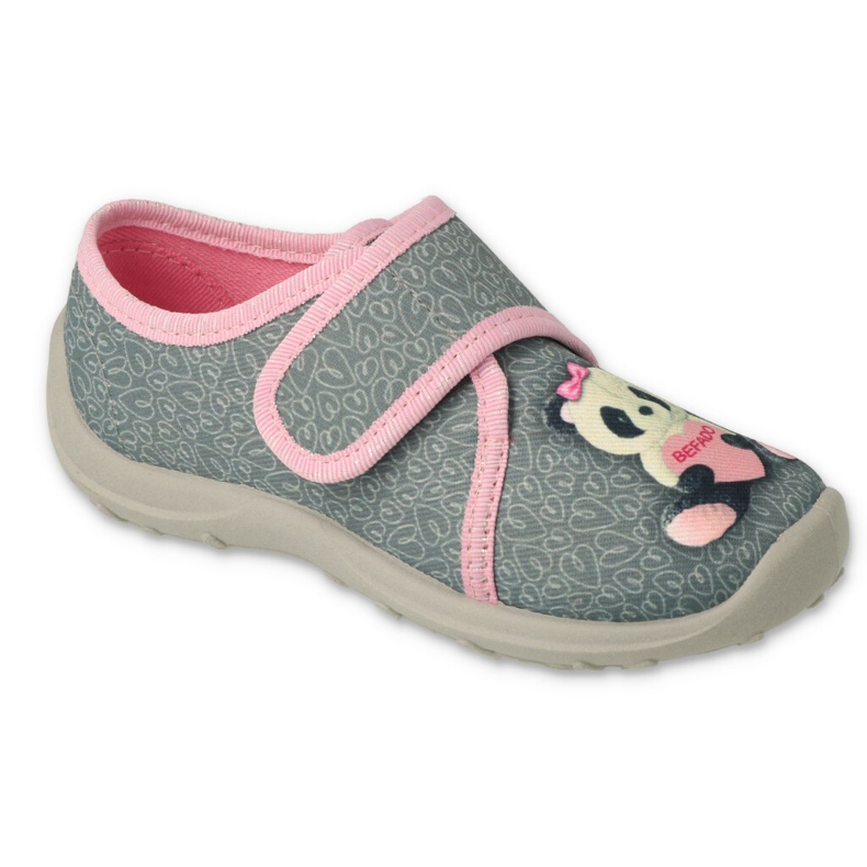Befado children's shoes 660X050 pink grey 3 Befado children's shoes 660X050 pink grey 3