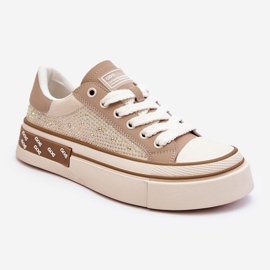 Women's Sneakers With Jets GOE LL2N4055 Beige 2