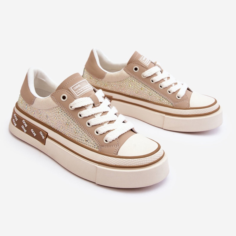 Women's Sneakers With Jets GOE LL2N4055 Beige 1