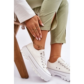 Fabric Platform Sneakers Big Star LL274150 White 2