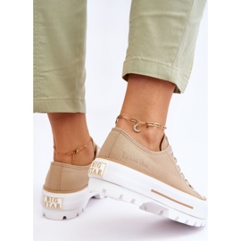 Fabric Platform Sneakers Big Star LL274154 Beige 1