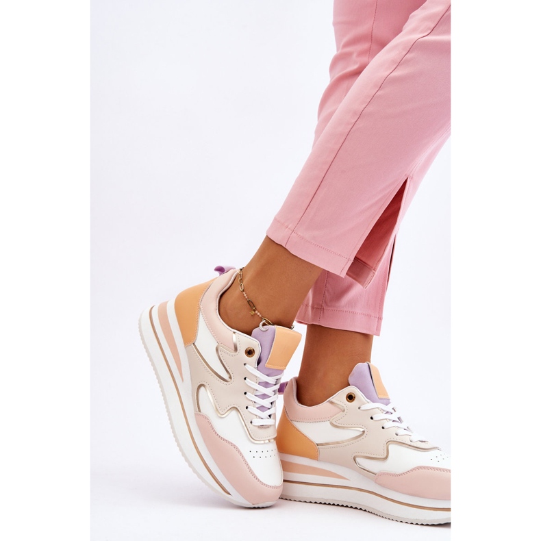 PG1 Fashionable Roen White and Beige Leather Sports Shoes 2 PG1 Fashionable Roen White and Beige Leather Sports Shoes 2