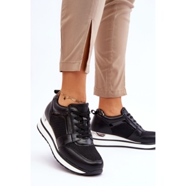 PG1 Black Braylen Low Wedge Leather Sports Shoes 2