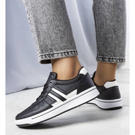 BM Black sneakers with white inserts from Olympia 1