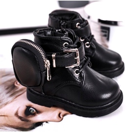 Winter girlish boots with a black handbag 2 Winter girlish boots with a black handbag 2
