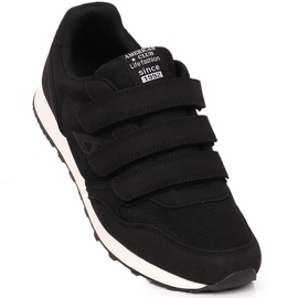 Black American Club 146/23 men's sports shoes with velcro 1