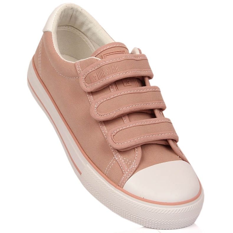 Velcro women's sneakers pink Big Star LL274A200 2