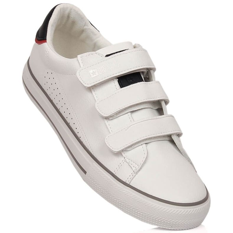 Sneakers made of ecological leather with Velcro white Big Star LL274A207 1