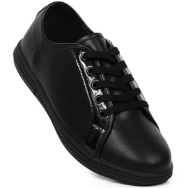 Women's black leather sports shoes Filippo DP3508/23 1